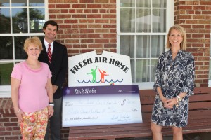 Fox & Weeks present York Children's Foundation grant to The Fresh Air Home