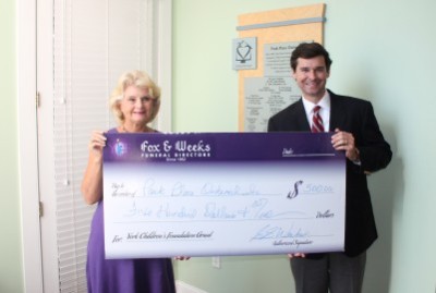 Fox & Weeks presented Matthews Children's  Foundation grant to Park Place Outreach