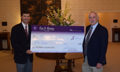 Fox & Weeks presents Matthews Children's Foundation grant to Royce Learning Center